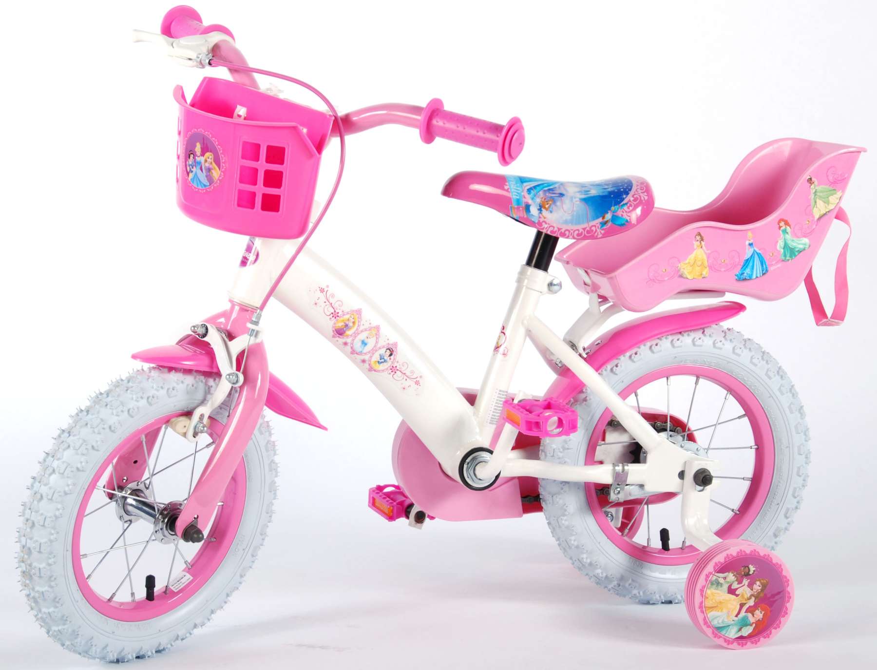 14 girl bike with doll carrier