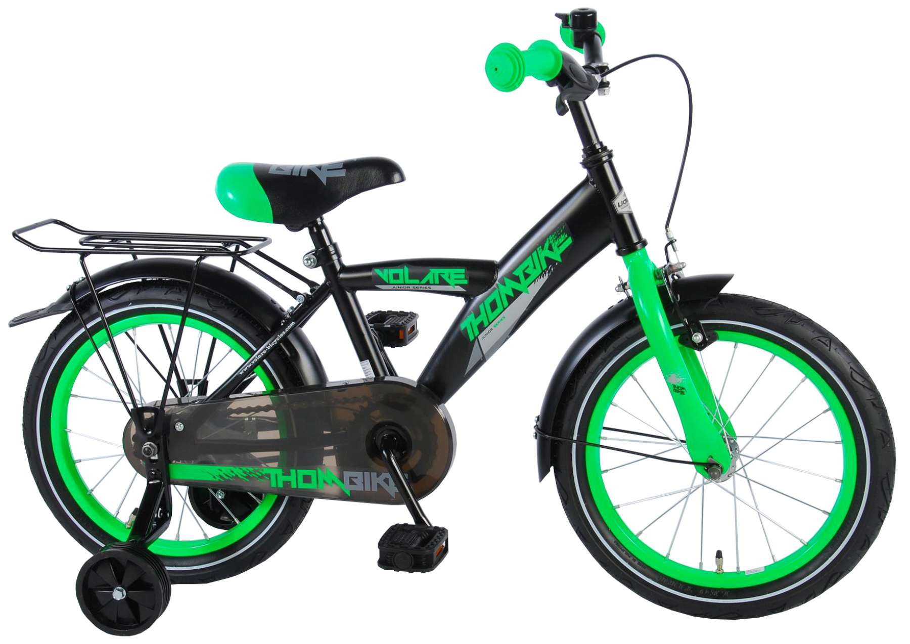 black and green bike