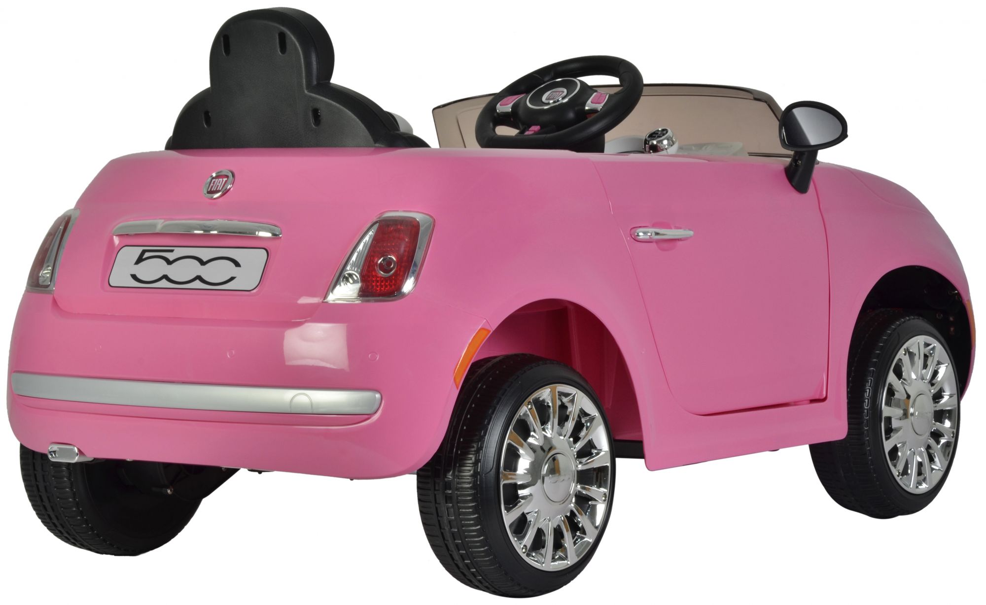 pink fiat 500 electric car