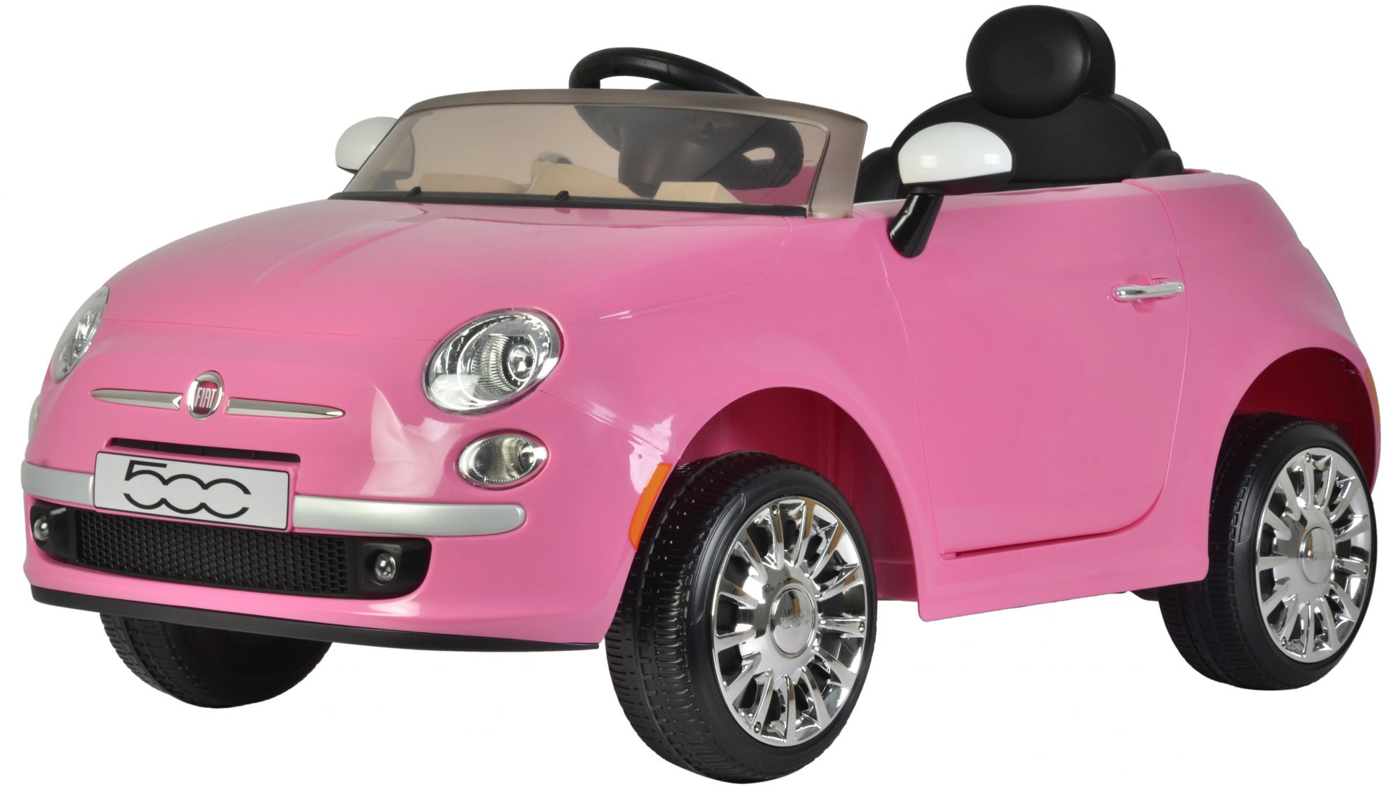 Fiat 500CC - Pink - Electric Car - with 
