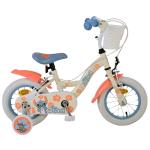 Disney Stitch Kids bike - Girls - 12 inch - Two hand brakes - Cream Coral Blue