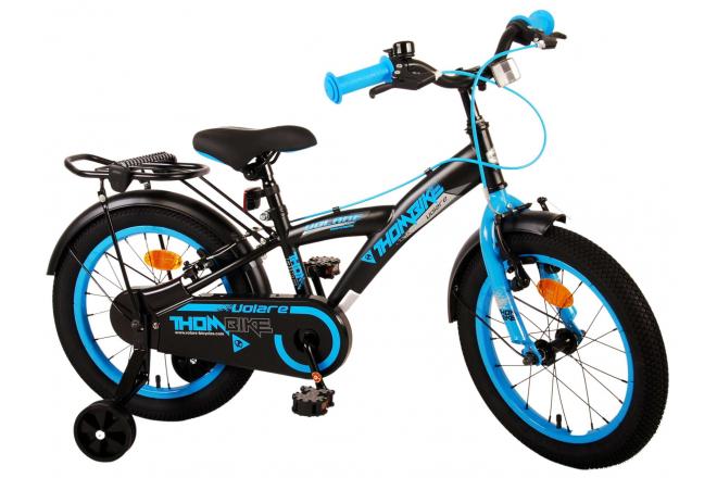 Volare Thombike Children's bike - Boys - 16 inch - Black Blue - Two Hand Brakes