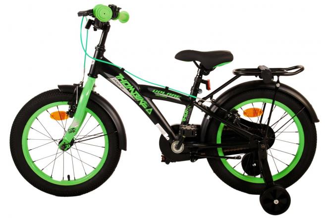 Volare Thombike Children's bike - Boys - 16 inch - Black Green - Two Hand Brakes