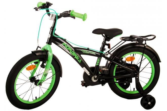 Volare Thombike Children's bike - Boys - 16 inch - Black Green - Two Hand Brakes