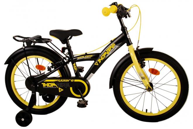 Volare Thombike Kids' bike - Boys - 18 inch - Black Yellow - Two hand brakes