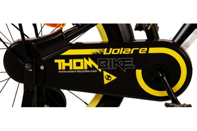 Volare Thombike Kids' bike - Boys - 18 inch - Black Yellow - Two hand brakes