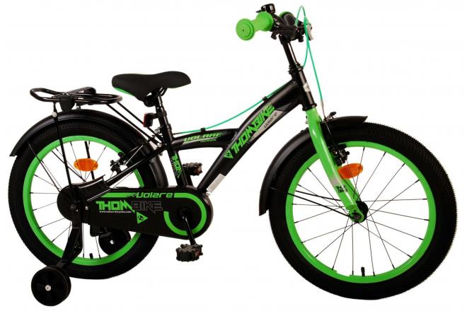 Volare Thombike Kids' bike - Boys - 18 inch - Black Green - Two hand brakes