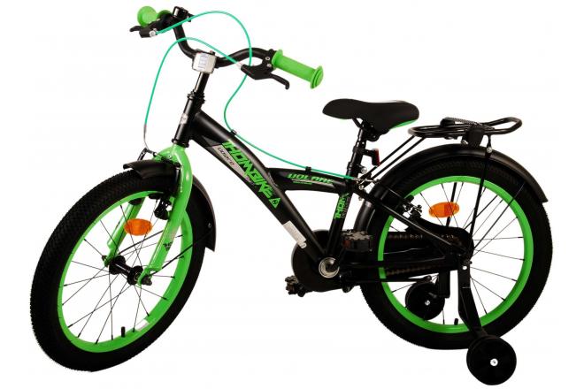 Volare Thombike Kids' bike - Boys - 18 inch - Black Green - Two hand brakes