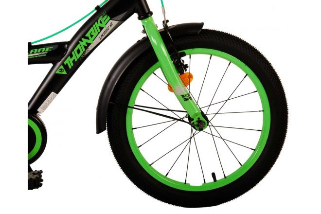 Volare Thombike Kids' bike - Boys - 18 inch - Black Green - Two hand brakes