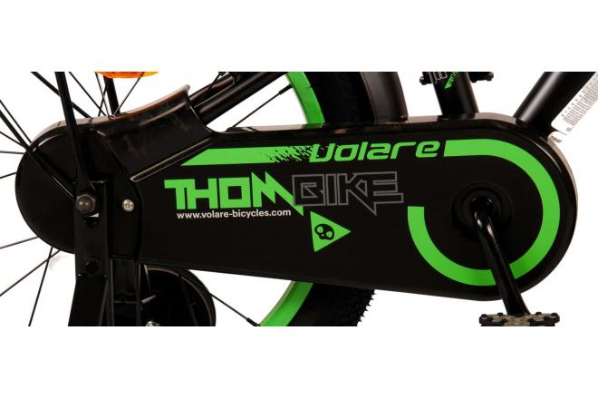 Volare Thombike Kids' bike - Boys - 18 inch - Black Green - Two hand brakes