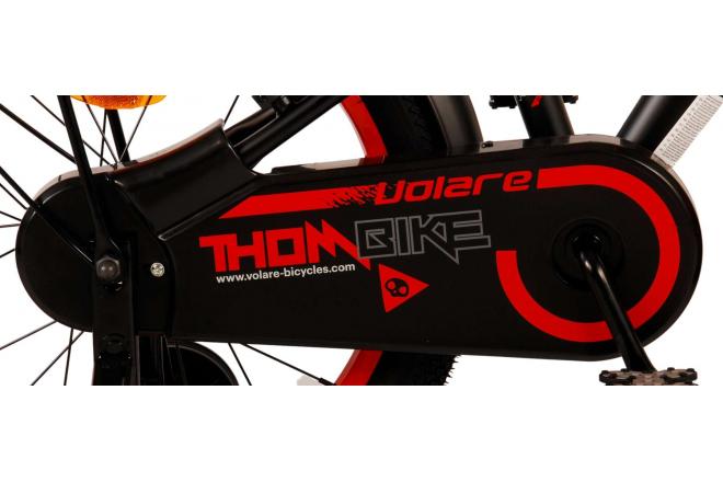 Volare Thombike Kids' bike - Boys - 18 inch - Black Red - Two hand brakes