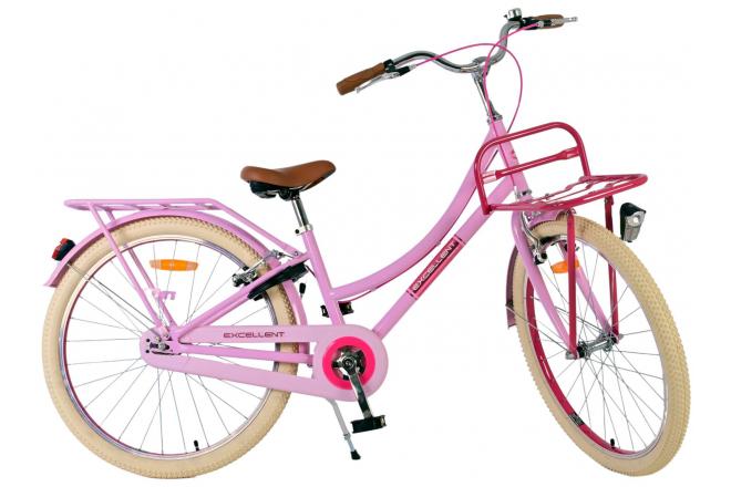 Volare Excellent Children's bike - Girls - 24 inches - Pink- Two hand brakes