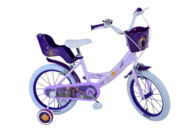 Disney Wish Kids bike - Girls - 16 inch - Purple - Two hand brakes