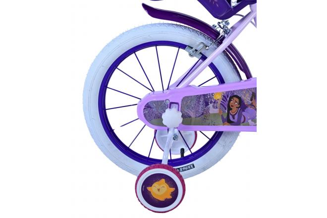 Disney Wish Kids bike - Girls - 16 inch - Purple - Two hand brakes