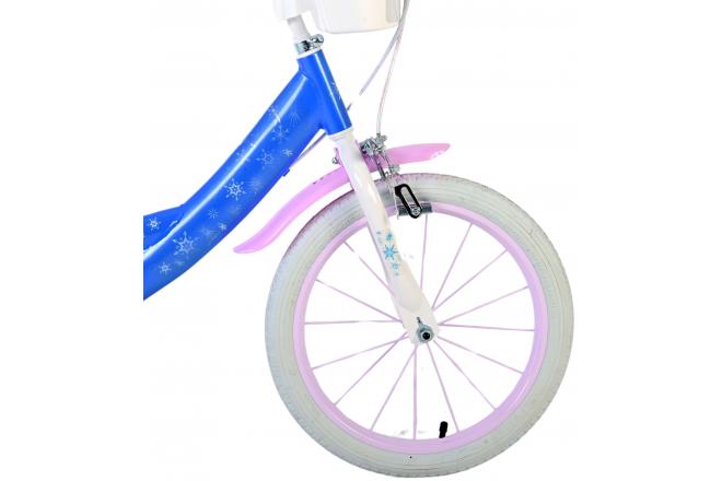 Frozen Children's bike - Girls - 16 inch - Blue - Two hand brakes