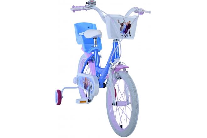 Frozen Children's bike - Girls - 16 inch - Blue - Two hand brakes