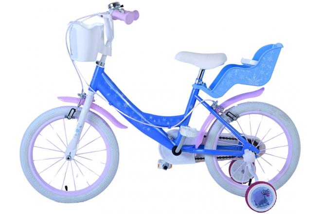 Frozen Children's bike - Girls - 16 inch - Blue - Two hand brakes