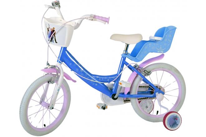 Frozen Children's bike - Girls - 16 inch - Blue - Two hand brakes