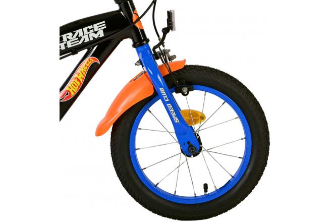 Hot Wheels Kids bike - Boys - 14 inches - Black - Two hand brakes