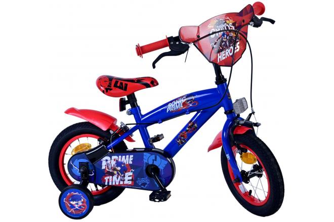 Sonic Prime Children's bike - Boys - 12 inch - Blue Red - Two hand brakes