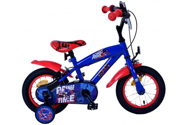 Sonic Prime Children's bike - Boys - 12 inch - Blue Red - Two hand brakes