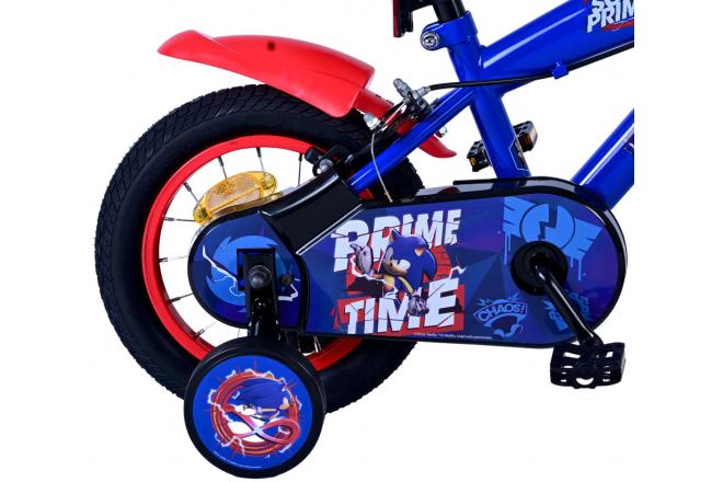 Sonic Prime Children's bike - Boys - 12 inch - Blue Red - Two hand brakes