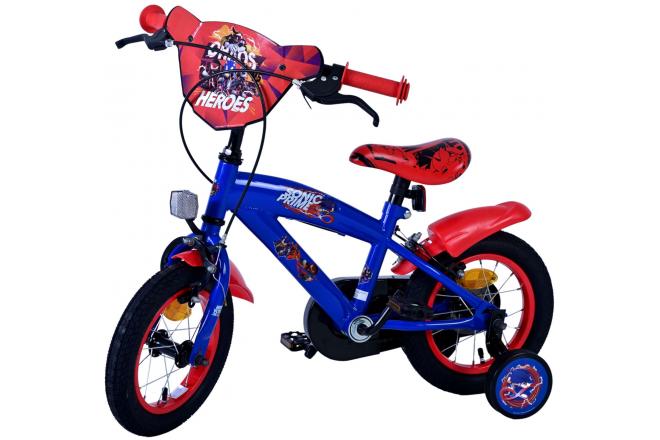 Sonic Prime Children's bike - Boys - 12 inch - Blue Red - Two hand brakes