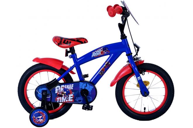 Sonic Prime Children's bike - Boys - 14 inch - Blue Red