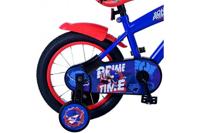 Sonic Prime Children's bike - Boys - 14 inch - Blue Red