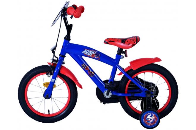 Sonic Prime Children's bike - Boys - 14 inch - Blue Red