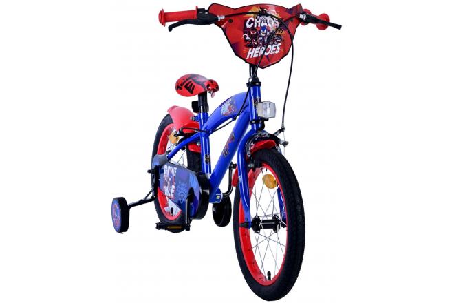 Sonic Prime Children's bike - Boys - 16 inch - Blue Red - Two hand brakes