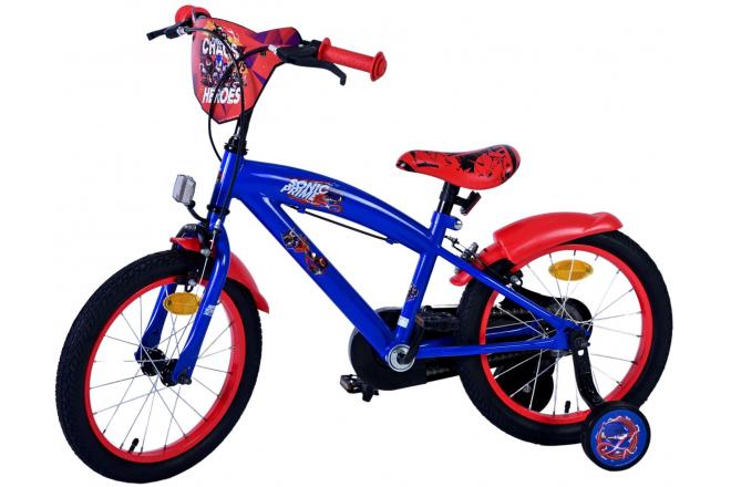 Sonic Prime Children's bike - Boys - 16 inch - Blue Red - Two hand brakes