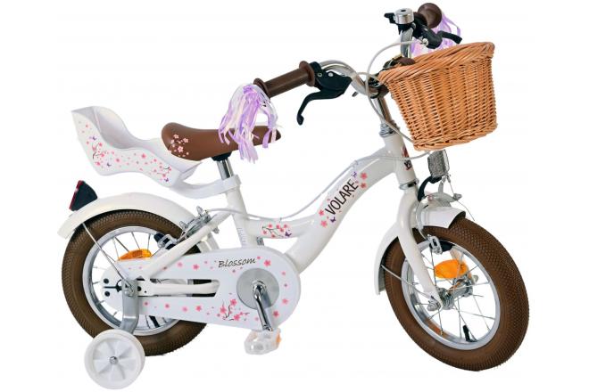 Volare Blossom Children's bike - Girls - 12 inch - White - Two hand brakes