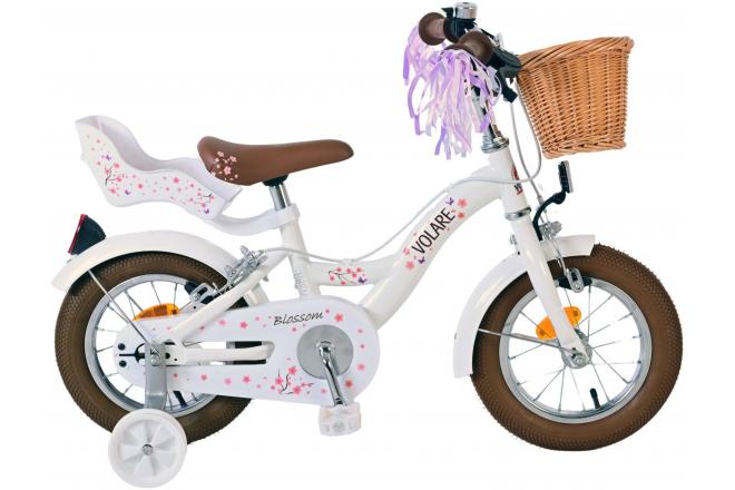 Volare Blossom Children's bike - Girls - 12 inch - White - Two hand brakes