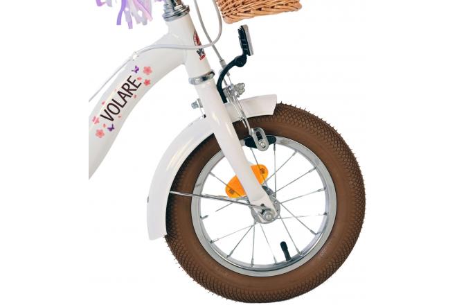 Volare Blossom Children's bike - Girls - 12 inch - White - Two hand brakes