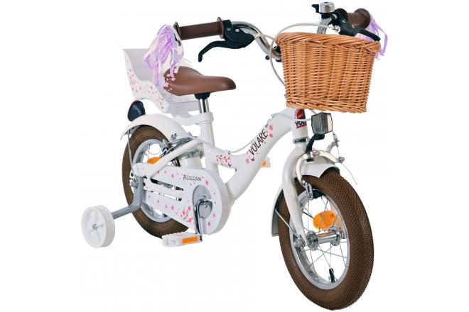 Volare Blossom Children's bike - Girls - 12 inch - White - Two hand brakes