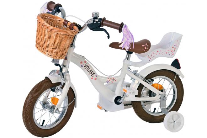 Volare Blossom Children's bike - Girls - 12 inch - White - Two hand brakes