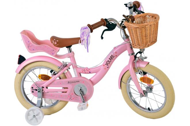 Volare Blossom Children's bike - Girls - 14 inch - Pink - Two Hand Brakes