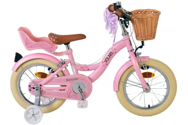 Volare Blossom Children's bike - Girls - 14 inch - Pink - Two Hand Brakes