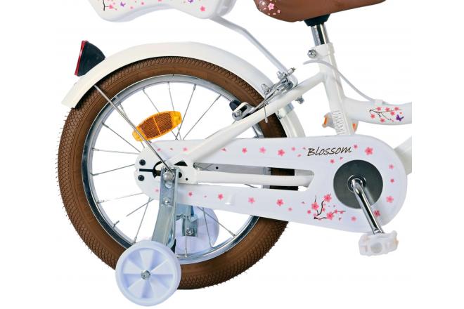 Volare Blossom Children's bike - Girls - 16 inch - White - Two Hand Brakes