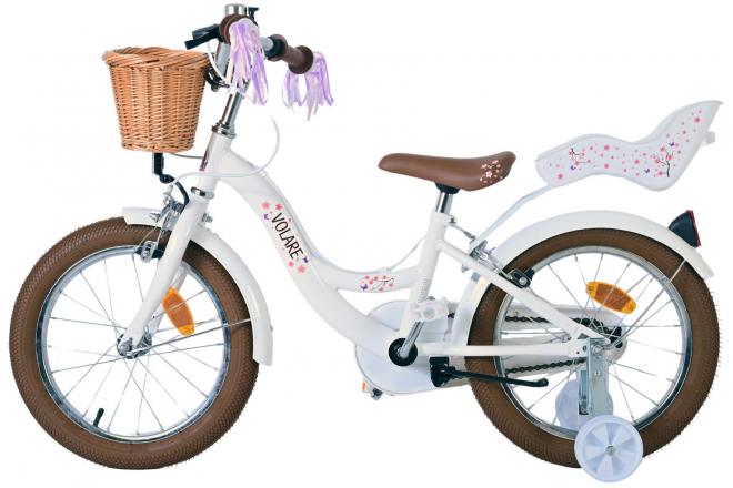 Volare Blossom Children's bike - Girls - 16 inch - White - Two Hand Brakes