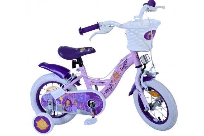 Disney Wish Kids bike - Girls - 12 inch - Purple - Two hand brakes