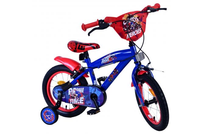 Sonic Prime Children's bike - Boys - 14 inch - Blue Red - Two hand brakes