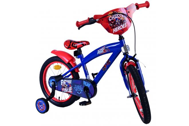 Sonic Prime Children's bike - Boys - 16 inch - Blue Red