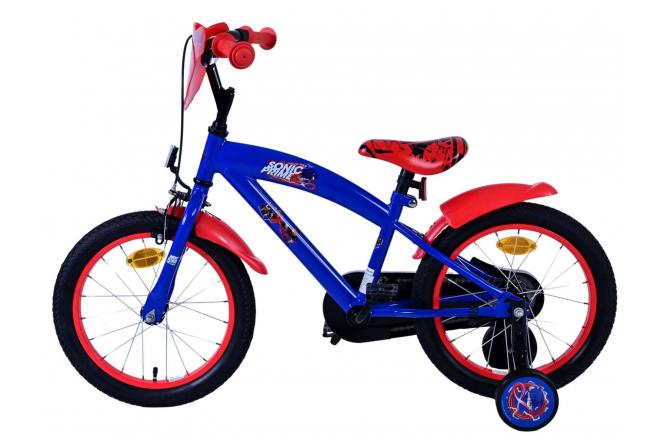 Sonic Prime Children's bike - Boys - 16 inch - Blue Red