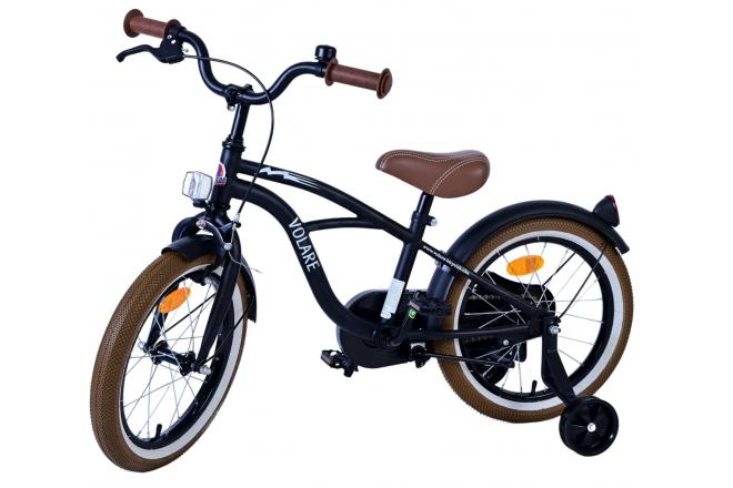 Volare Black Cruiser Children's Bicycle - Boys - 16 inch - Black