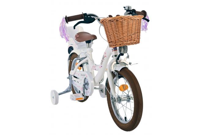 Volare Blossom Children's bike - Girls - 14 inch - White - Two Hand Brakes