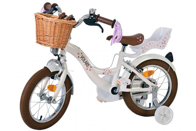 Volare Blossom Children's bike - Girls - 14 inch - White - Two Hand Brakes