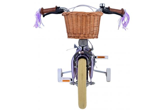 Volare Blossom Children's bike - Girls - 12 inch - Purple - Two hand brakes