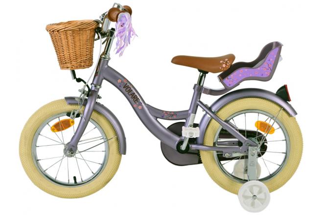 Volare Blossom children's bike - Girls - 14 inch - Purple